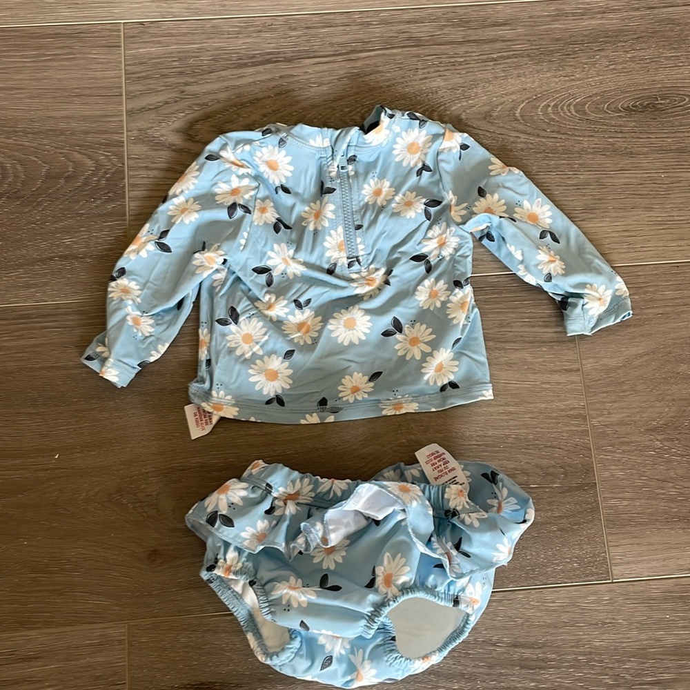 petit lem daisy swimsuit 3-6m